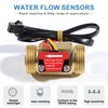 SWAWIS Pack of 2 G3/4 Water Flow Sensor, Flow Sensor