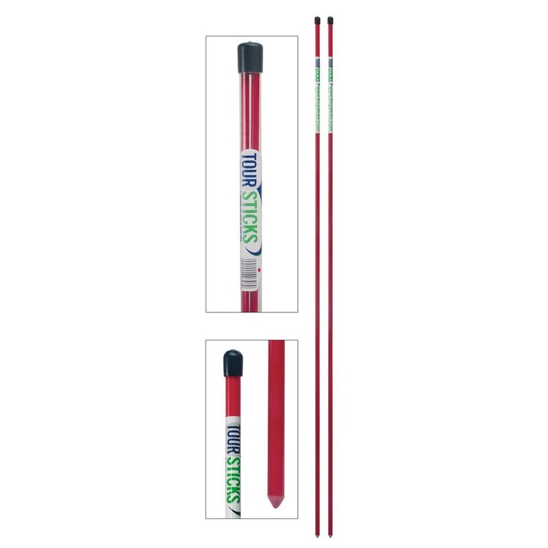 Tour Sticks Red Golf Alignment Sticks Golf, Practice Sticks Golf