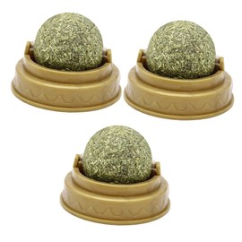 Ipetboom 3pcs Edible Catnip Nutrition Cream Licking Solid Snack for Cats Promotes Digestion Teeth Cleaning Oral Health Treats for Playtime Fun