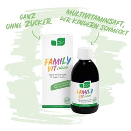 NICApur Multivitamins: FamilyVit liquid® for children and adults without sugar - made in Austria