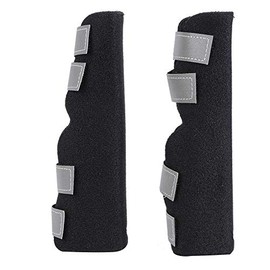 Pack of 2 Dog Hind Legs Brace Dog Knee Brace Supportive Dog Canine Back Front Leg Ankle Wrap Protects Compression Support Sleeve for Injuries and Sprains Protection (M)