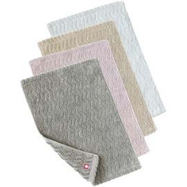 Bloom Imabari Towel, Certified Hand Towel, Set of 4, Ash Towel Handkerchief Towel, 8.7 x 12.6 inches (22 x 32 cm), Large, Large, Water Absorbent, Quick Drying, 100% Cotton, Made in Japan (All Colors