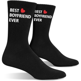 Boyfriend Socks - Best Boyfried Ever, Boyfriend Gifts Ideas, Anniversary, Birthday, Couples Gift For Him - Christmas Gifts For Boyfriends, Stocking Stuffers