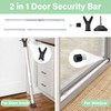 YeYeBest Door Security Bar 28-45Inch Adjustable Door Stoppers 1 Pack
