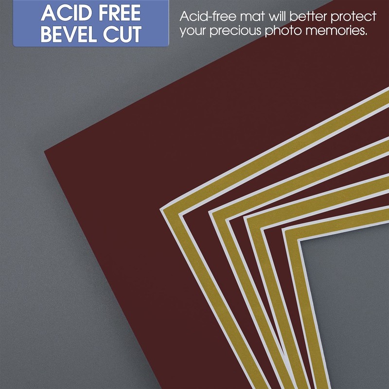 Golden State Art, 11x14 Double Mats for 8x10 - for