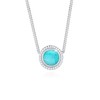 Elli Women's Vintage Boho Howlite Pendant Necklace in 925 Sterling