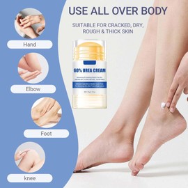 Urea Foot Cream 60 Percent- For Cracked Heels, Dry Skin Deep Moisturizing Lotion, Softens & Nourishes, Foot & Hand Cream Moisturizer for Women & Men 1PCS