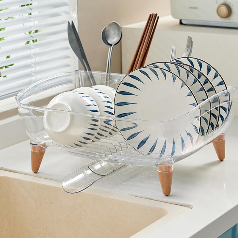DoubleWinT Dish Rack, Dish Drying Rack for Kitchen Counter, Dish