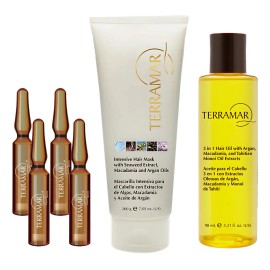 Kit Reparador Capilar Ampolletas, Óleo Y Mascarilla Terramar