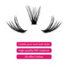 Individual Cluster Lashes Extensions 200Pcs 40D 0.07 D Curl 8-16mm