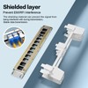 Enmane 8 Port Blank Keystone Patch Panel Wall Mount 10inch