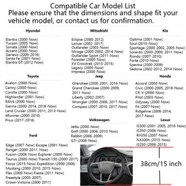 15 Inch Car Steering Wheel Cover, Microfiber Ice Silk Anti-Slip Grey
