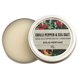 Ladybug Soap Company Natural Handmade Solid Perfume 0.4 OZ Tin Jar (Chilli Pepper & Sea Salt)
