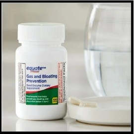 Equate Gas Relief and Prevention Food Enzyme Dietary Supplement, 100 Count