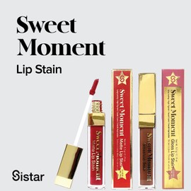 Sistar Sweet Moments Gloss Lip Stain Long-Lasting Glossy Finish Vivid High Pigment Colors Smooth and Sweet 1.5 mL / 0.05 fl. oz. (Dusty Rose)