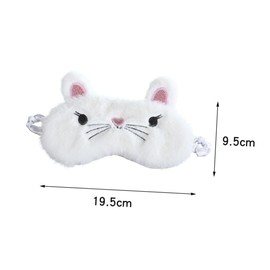 LALAFINA 2pcs Cute Cat Mask for Sleeping Lightweight Comfortable Night Blindfold for Travel Work and Naps Soft Eye Cover for Relaxation and