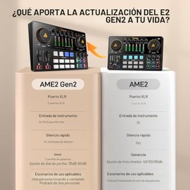 MAONO Paquete de equipos de podcast: mezclador de interfaz de audio con entrada XLR dual para transmisión de podcasts - MaonoCaster E2 Gen2