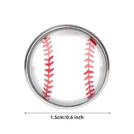 Mikovivi Baseball Earrings for Women, Stylish Softball Earrings Studs Sport Ball Shape Jewelry Game Day Gifts for Baseballs Players Lovers Fans Mom Accessories, 0.6 Inch