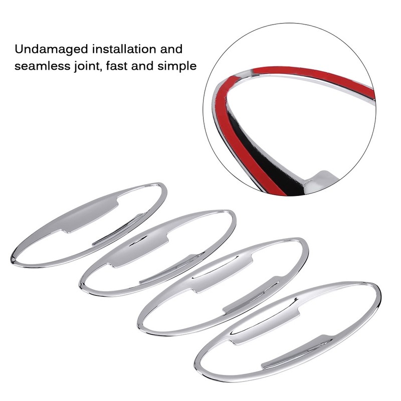 4 pcs Car Chromium Electroplating Door Handle Cup Bowls Cover
