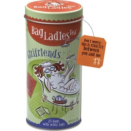 Bag Ladies Tea Girlfriends Tea Tin, 25 teabags of English Breakfast tea