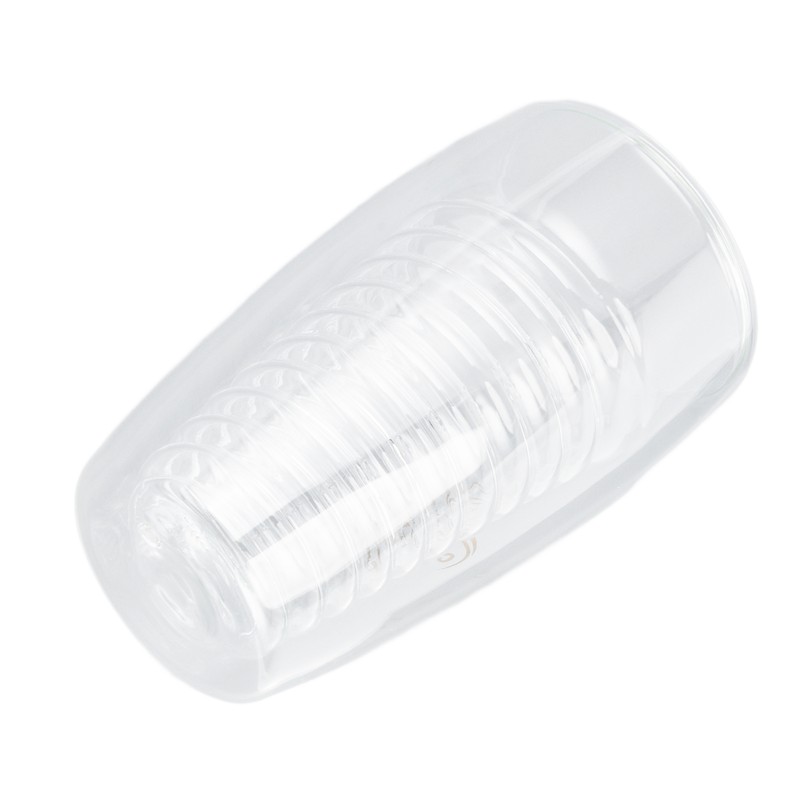 Double Wall Glass Coffee Cup 320ml High Temperature Resistance Clear