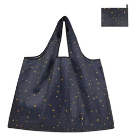 PACIOCEAN Reusable Shopping Tote Bags, Large Foldable Design with Storage Pouch