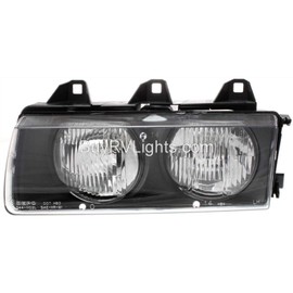 BuyRVlights Fleetwood Bounder Diesel 2003-2005 RV Motorhome Left (Driver) Replacement Headlight Head Light Front Lamp with Bulb