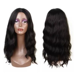 generic Peluca Africana Moda Pelo Largo Diario Pelo Rizado Ondulado