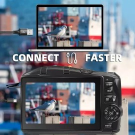 NBD Digital Camera 4K 48MP Compact Video Camera With Wide Angle Lens for Youtube