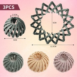 Luvadeyo Pack of 3 Hair Clips for Women, Vintage Bird Nest Hair Clips, Large Hair Clips, Hair Accessory, Hair Accessories for Girls, Women, Plain