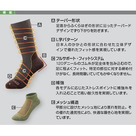 Montbell #1118418 Merino Wool Alpine Socks, Gray (HCH), grey (HCH)