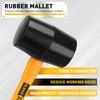 ELEAD 6-Piece Mallet Hammer Set, Fiberglass Handle Forge Steel Head,