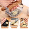 Garlic Press Rocker Stainless Steel Ginger Crusher, Garlic Mincer and