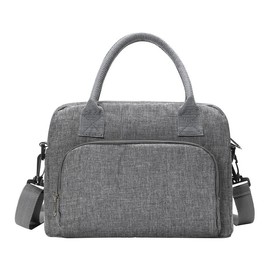 MEXS Lunch Bag Tote Bag Lunch Organizer Lunch Holder Insulated Lunch Cooler Bag 11L for Picnic Office for Women/Men:_Grey