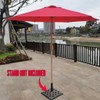 Marrin Everyday Sustainable Patio Umbrella - 8' Red Canopy With
