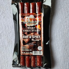 ACC WOOD Beef Hot & Spicy Snack Sticks 3.5oz.