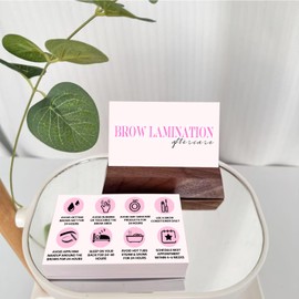 100 Pack Brow Lamination Aftercare Cards 3.5x2.1" Brow Lamination Aftercare Instructions Cards Brow Lamination and Tint Kit Brow Lamination Kit for Brow Lamination Supplies Eyebrow Lamination Supplies