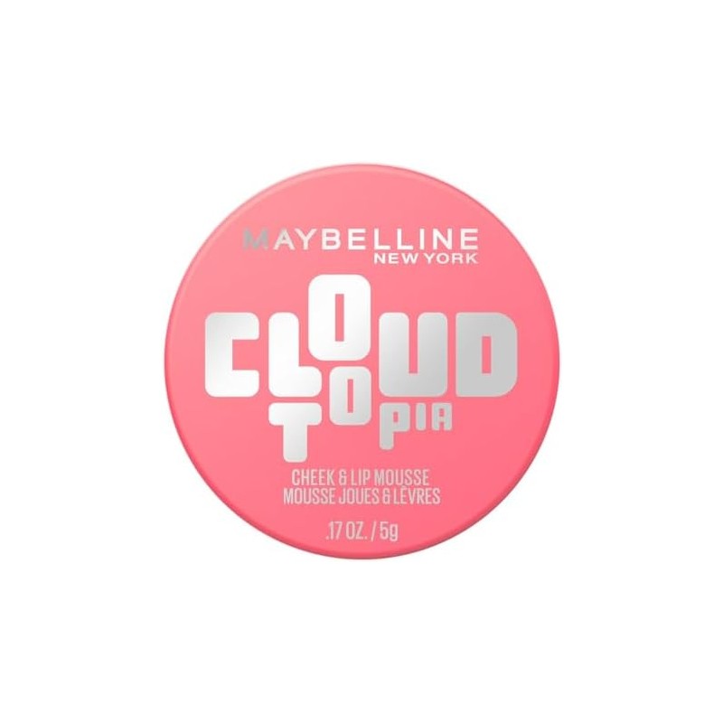 Maybelline Cloudtopia Blush para mejillas y labios,14H, tono rosa iluminada