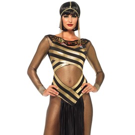 Leg Avenue Goddess Isis Costume (Medium, Black/Gold)
