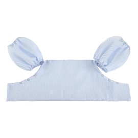 THOVSMOON Toddler Kids Gingham Seersucker Flotation Device Cover Baby Swim Puddle Jumper Cover Life Jacket/ Life Vest (Blue)