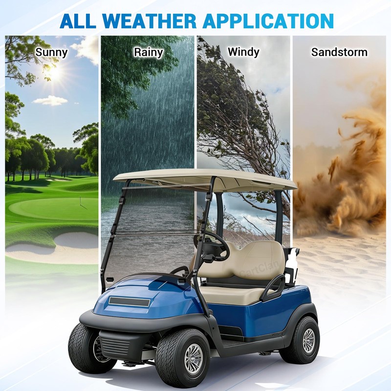 CartClan Golf Cart Windshield, Club Car Windshield for 2004-Up Precedent,