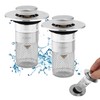 2 pieces sink stopper, 34-40 mm, universal pop-up drain strainer,