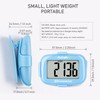 AVTREK Step Counter with Clip and Lanyard, 3D Pedometer Step
