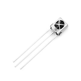 CHANZON 10 pcs VS1838B HX1838 38Khz Infrared Ray IR LED Diode Lights (Black Round Lens DC 3-5V 20mA) Lighting Bulb Lamps Electronics Components Indicator Light Emitting Diodes