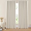 Dreaming Casa 100% Blackout Curtains Premium Thermal Insulated Linen Window