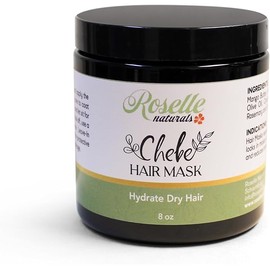 Roselle Naturals Chebe Hair MASK for Damaged Hair and Growth, Deep Conditioning Hair Mask, Hair Repair Treatment Hydrating Hair Mask, Made with Shea and Mango Butter for Ultimate Hydration (8oz)