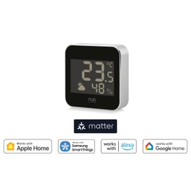Eve Weather (Matter) – Smart Weather Station for temperature, humidity, weather trend, IPX4 water resistance, display, wireless, Google/Alexa/Siri voice access, requires Thread Border Router