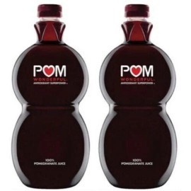 POM 2 Bottles 100% POM Pomegranate Juice, 64 Fl Oz Each
