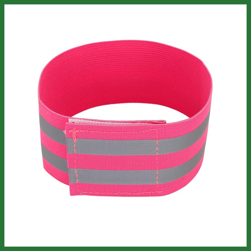 Motoforti 8pcs Reflective Bands for Arm Cycling Reflective Armbands Pink