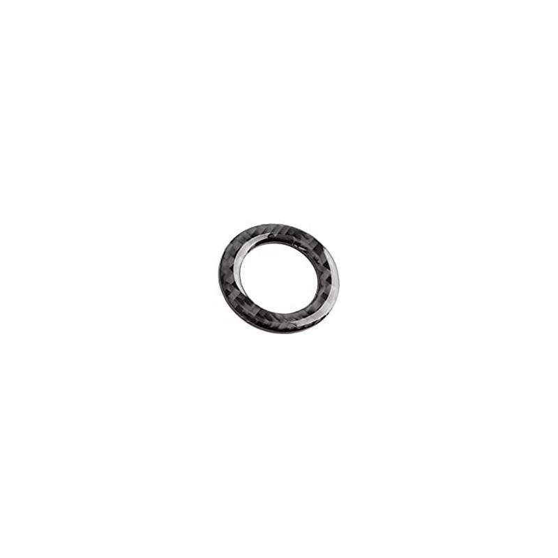 Winterwell Car Interior Carbon Fiber Engine Start Button Ring Cover